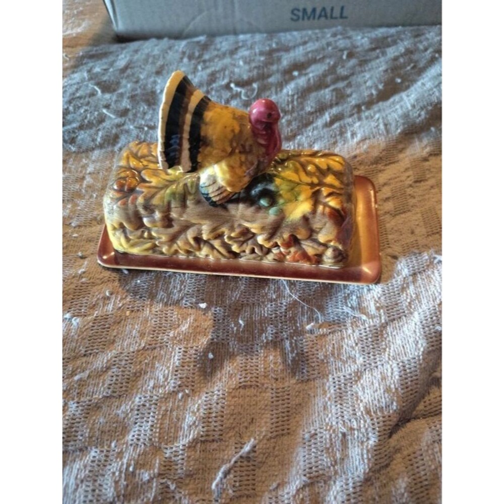 Turkey butter dish